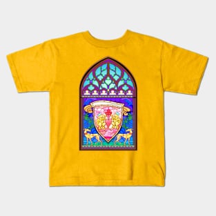 Gothic stained glass window Kids T-Shirt